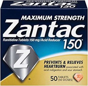 box of the now recalled Zantac