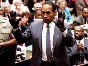 OJ Simpson en el juicio