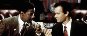 Tom Hanks y Denzel Washington en Filadelfia