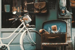 vintage bicycle at vintage store