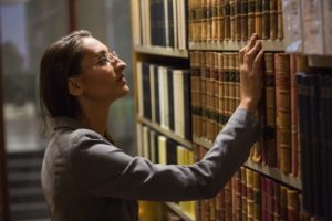 attorney in a legal library