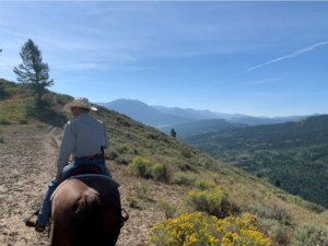 Abogado Paul Hux en el Parque Nacional Grand Teton