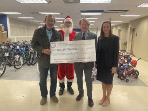 Allen & Allen attorneys make donations to Toy Lift