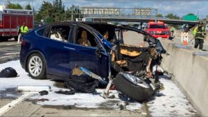 Tesla car crash