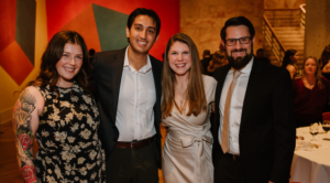 Ernesto Sanches and Brittany Geiling with their dates