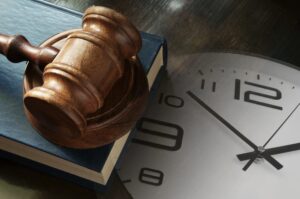 Wall Clock, A book and Jud's Gavel