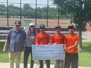 Allen & Allen Cares donates to The Sunshine Baseball League in Fredericksburg